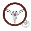 1964-69 14" Discord Light Wood Steering Wheel